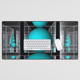 room with mirrors -e- Desk Mat