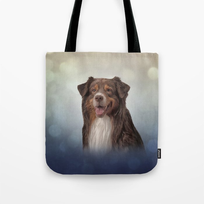 Dog breed Australian Shepherd, Aussie Tote Bag