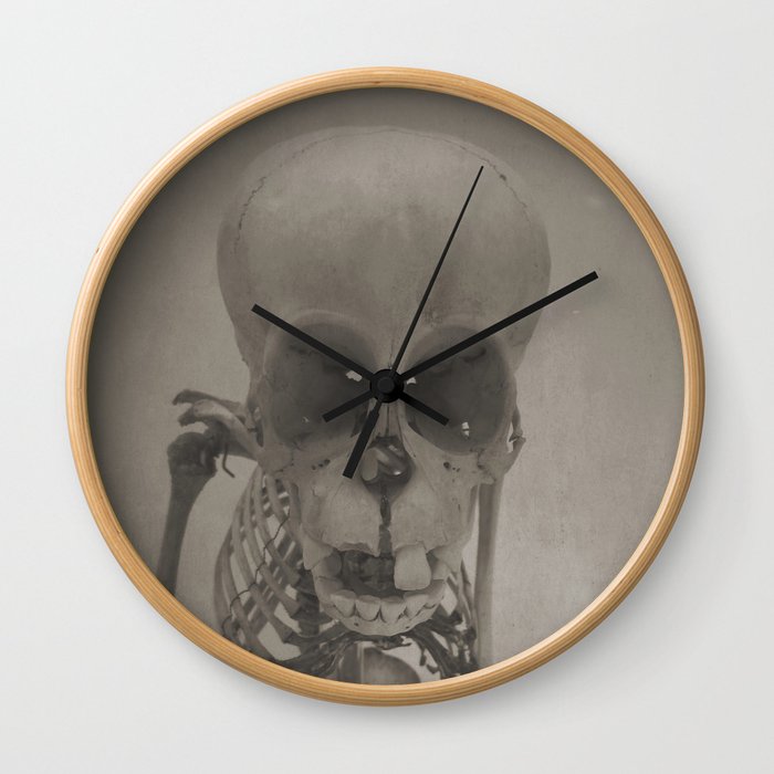 Primate Skull Study Wall Clock