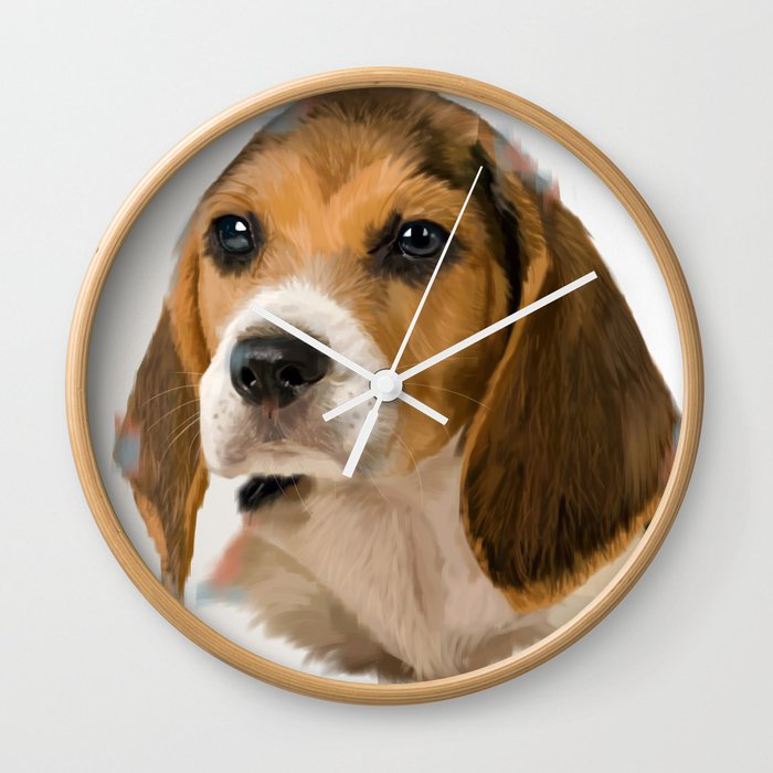 Beagle Pup Wall Clock