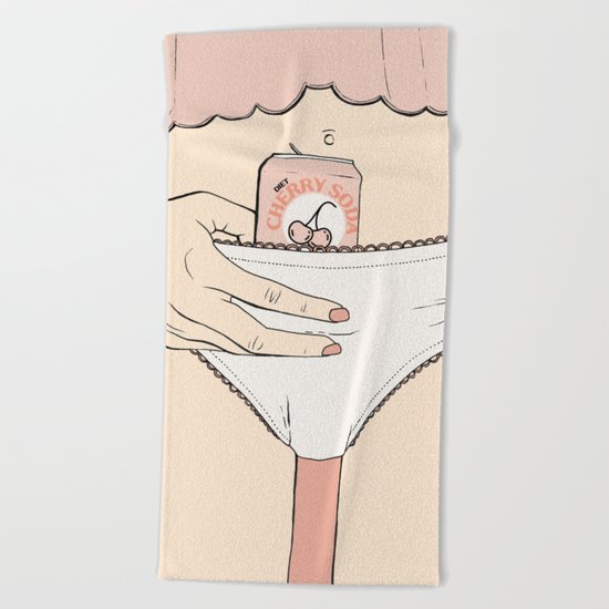 Cherry Soda Beach Towel