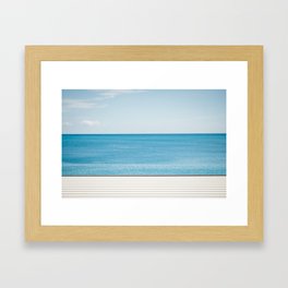 Above the sea Framed Art Print