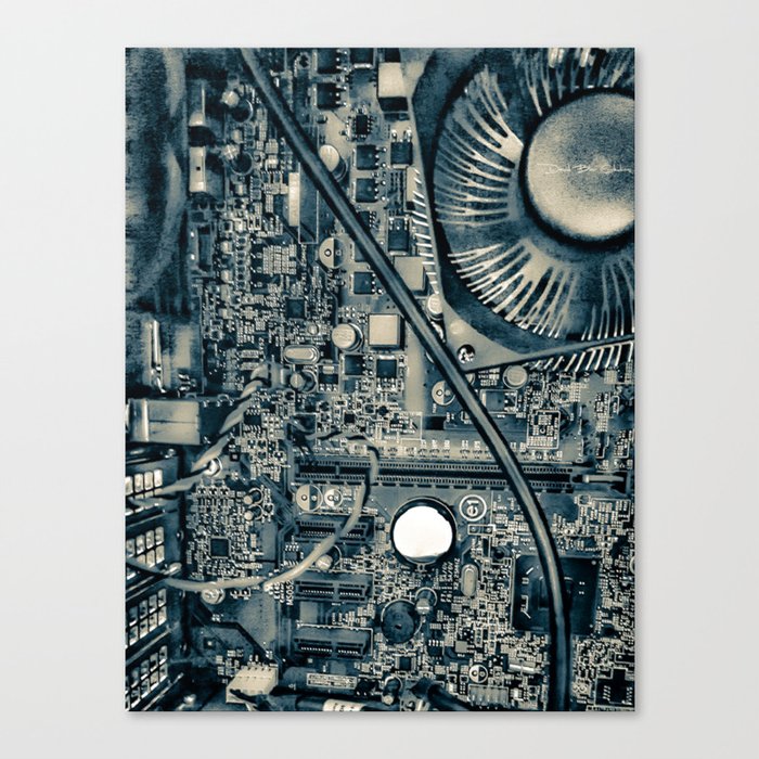 Industrial Disease - Mono Canvas Print