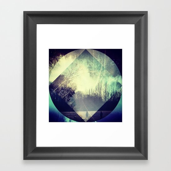 layers of a park. Framed Art Print