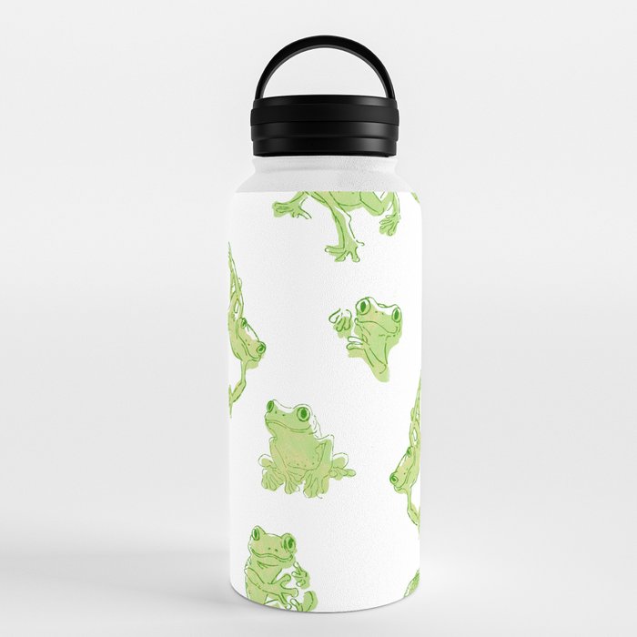 Kermit - Green Frog Water Bottle by Joanna Vog