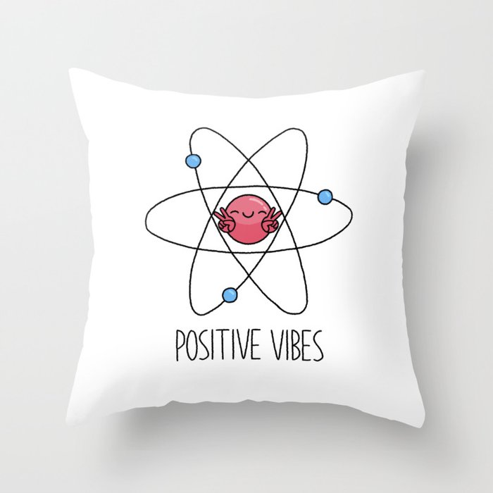 Positive Vibes Throw Pillow