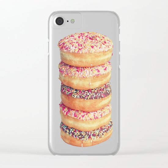 Stack of Donuts Clear iPhone Case