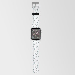 Boho Soft Pastel Blue Color Polka Dots Pattern Apple Watch Band