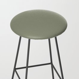 Blanched Thyme green solid Bar Stool