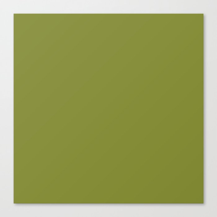 Lima Bean Green solid color modern abstract pattern  Canvas Print
