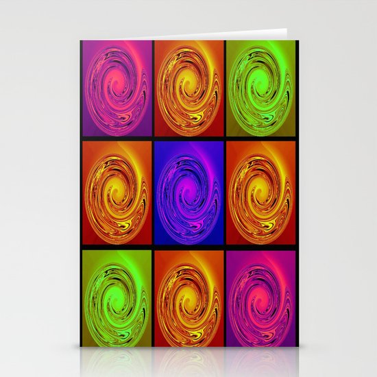 Abstract Collage Art Stationery Cards