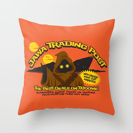 Jawa Trading Post Throw Pillow