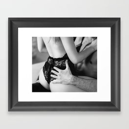 Black & White Foreplay Framed Art Print