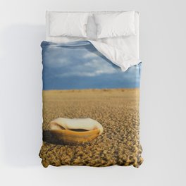 Brazil Photography - Seashell Laying On The Open Beach Duvet Cover