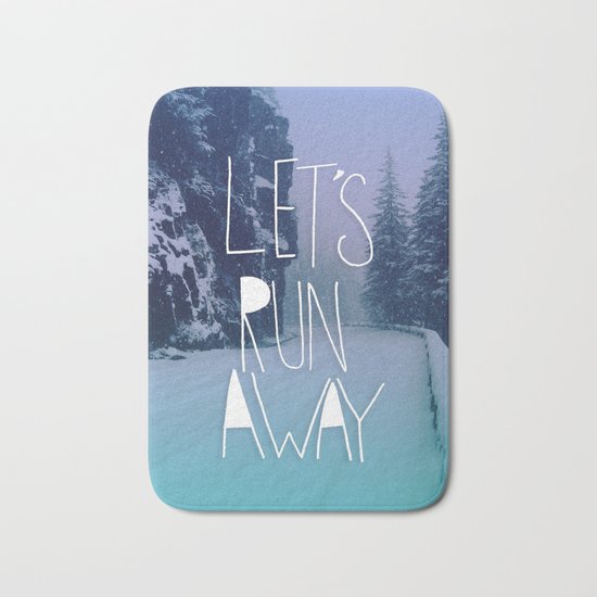 Let's Run Away: Rainier National Forest, Oregon Bath Mat