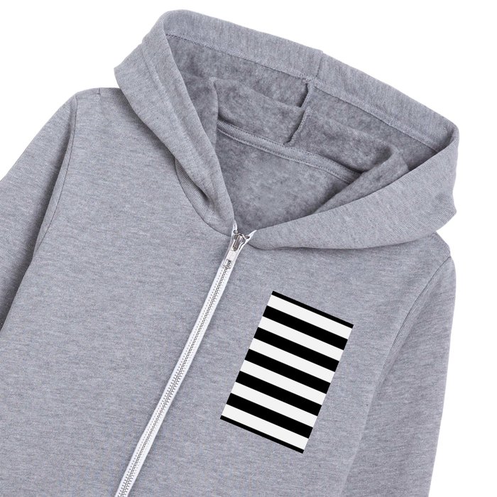 White hoodie black stripes best sale