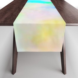 Watercolor Opal Table Runner