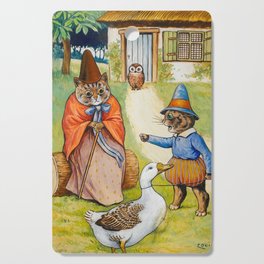 Mother Goose at Home by Louis Wain  Cutting Board