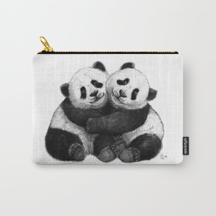 Panda's Hugs G143 Carry-All Pouch