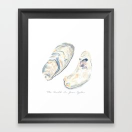 The World Is Your Oyster Framed Art Print