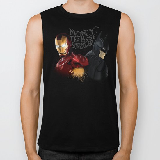 Money: the best superpower Biker Tank
