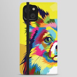 Chihuahua Pop Art Illustration iPhone Wallet Case