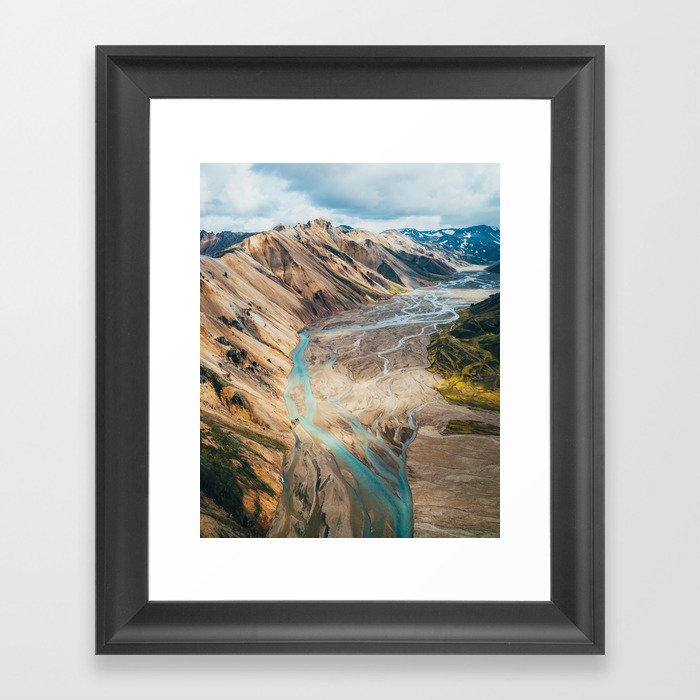 Iceland Melt Framed Art Print