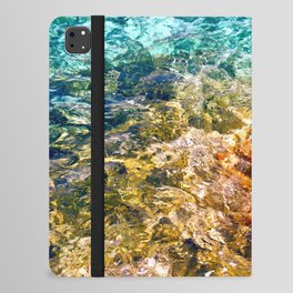 Abstract Water Photography With Clorful Volcanic Rock iPad Folio Case
