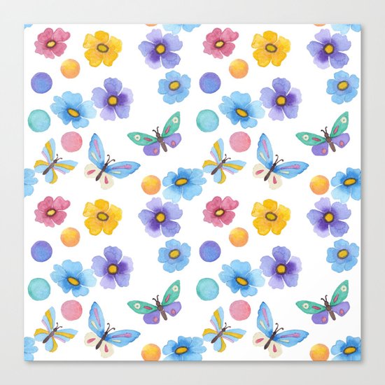 Spring . Butterfly . Canvas Print