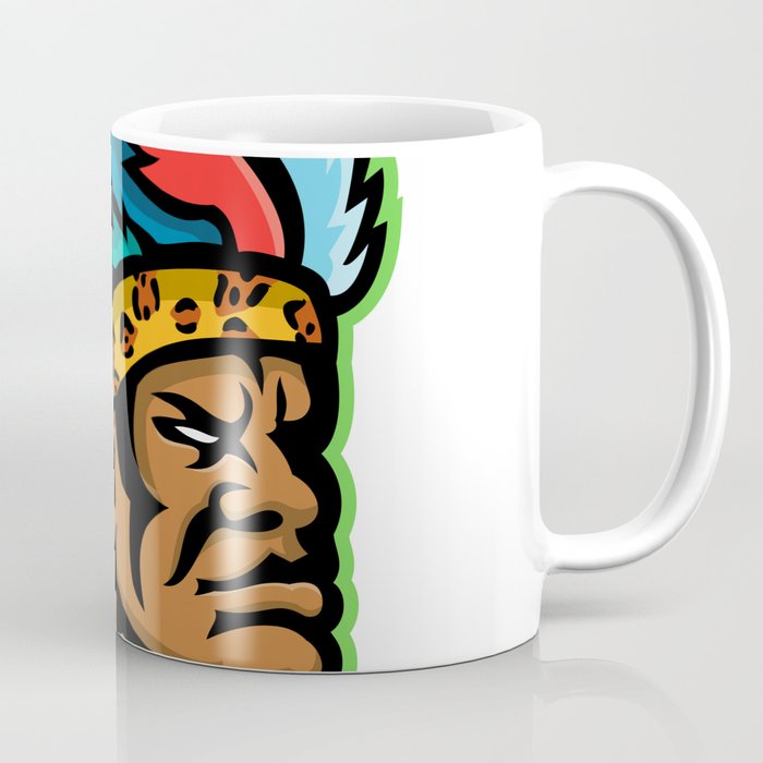 Zulu Warrior Head Mascot Coffee Mug