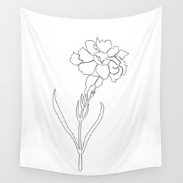 Carnation Lines Wall Tapestry