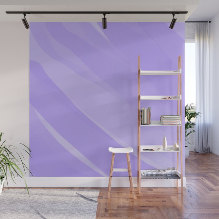 Modern Abstract Violet Purple Minimalism Wall Mural