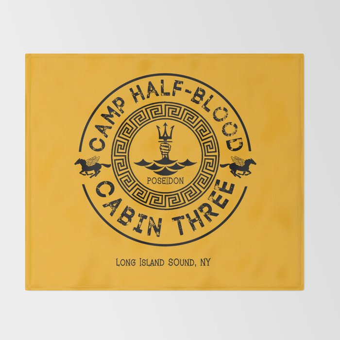 Percy Jackson Camp Half Blood Cabin Three Poseidon Throw