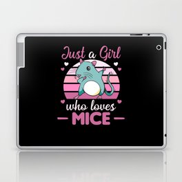 Just A Girl Who Loves Mice Cute Mouse Laptop Skin