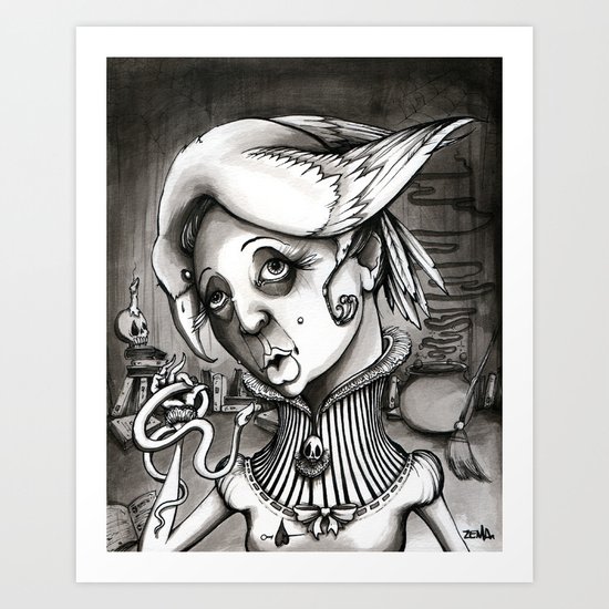 Lady Heartwood Art Print