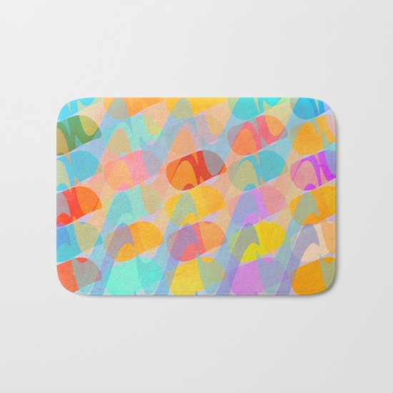 Waves and Spots Bath Mat
