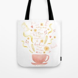 Hard To Find Books And Tea Tote Bag