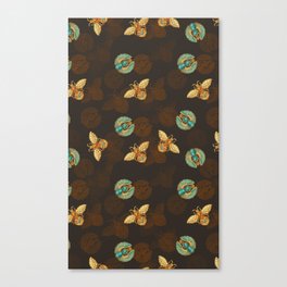 Gemstones with a pattern "Insects" Canvas Print