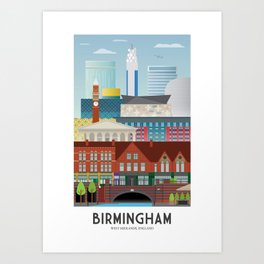 Birmingham Art Print