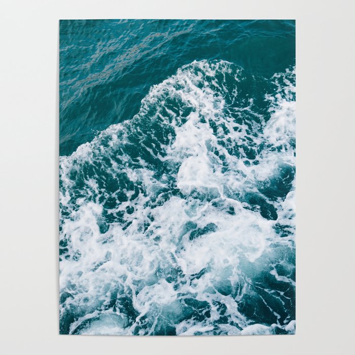 Blue Waters and Waves | Bosporus of Istanbul | Travel Photography Poster