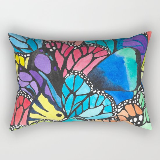 Butterfly Spark Rectangular Pillow