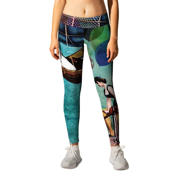 A circus in the city Leggings