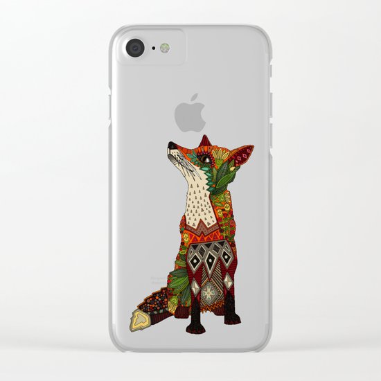 fox love Clear iPhone Case