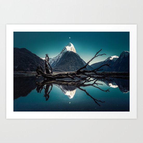 Blue Mountain #landscape Art Print