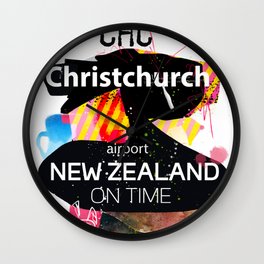 CHC Christchurch airport  Wall Clock