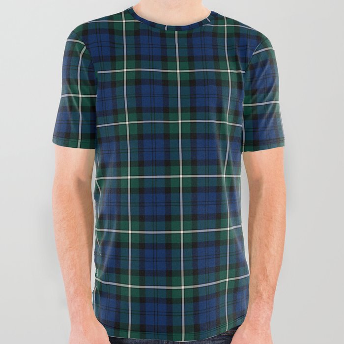 Clan Forbes Tartan All Over Graphic Tee