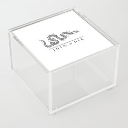 JOIN OR DIE black Acrylic Box
