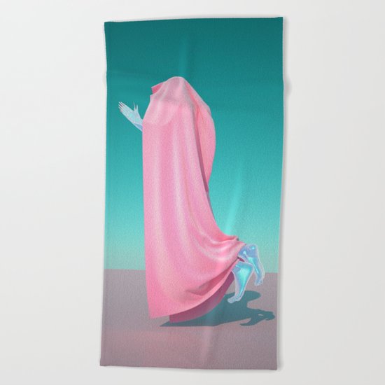 Pink Velvet Beach Towel