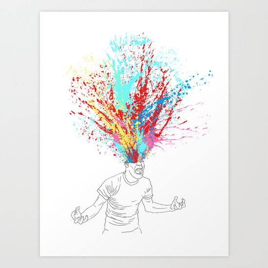 Scream Redux Art Print