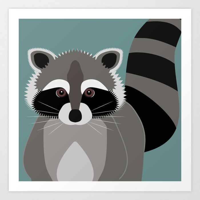 Raccoon Rascal Art Print
